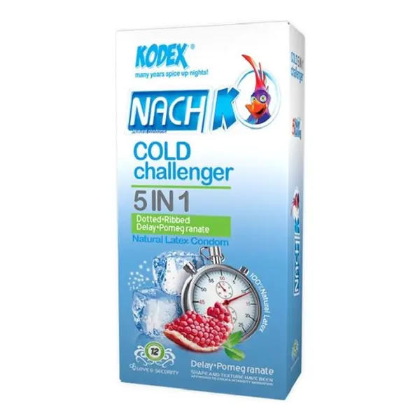 کاندوم کدکس مدل Warm Challenger 5in1 بسته 12 عددی - 5