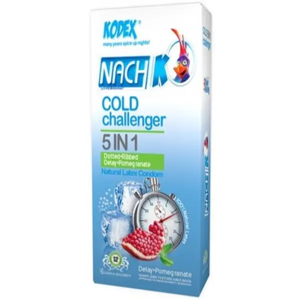 کاندوم کدکس مدل Warm Challenger 5in1 بسته 12 عددی - 4