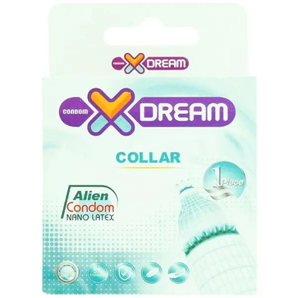 کاندوم فضایی طوقی ایکس دریم XDREAM ALIEN COLLAR  بسته 1 عددی