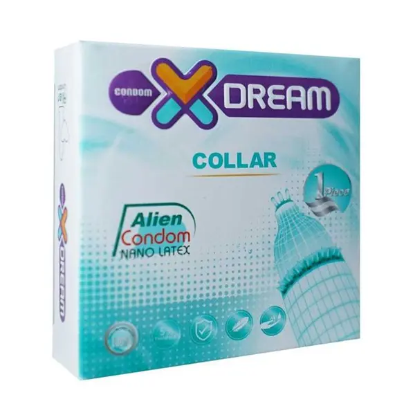 کاندوم فضایی طوقی ایکس دریم XDREAM ALIEN COLLAR  بسته 1 عددی