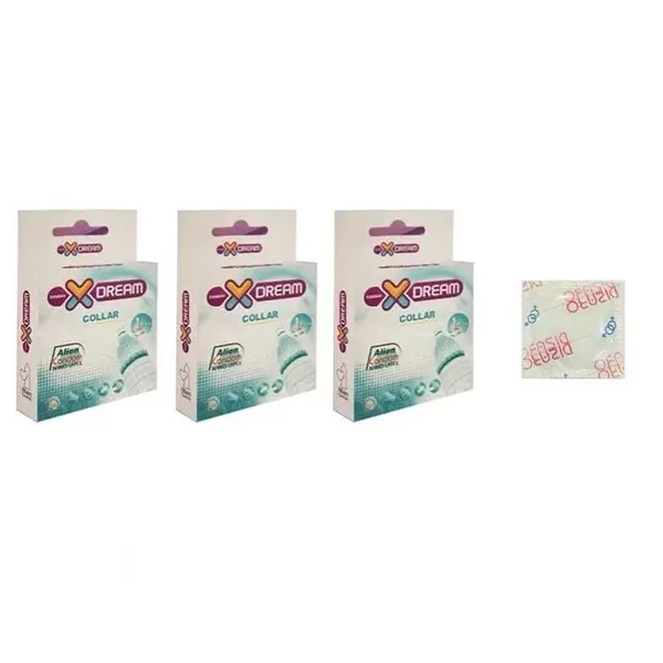 کاندوم فضایی طوقی ایکس دریم XDREAM ALIEN COLLAR  بسته 1 عددی