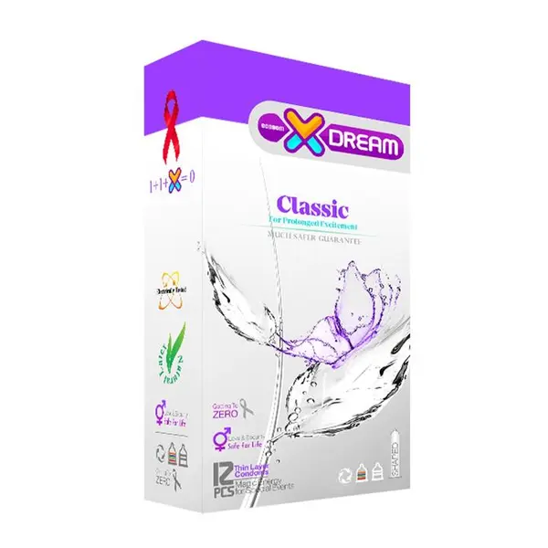 کاندوم  کلاسیک ایکس دریم Xdream Classic  بسته 12  عددی