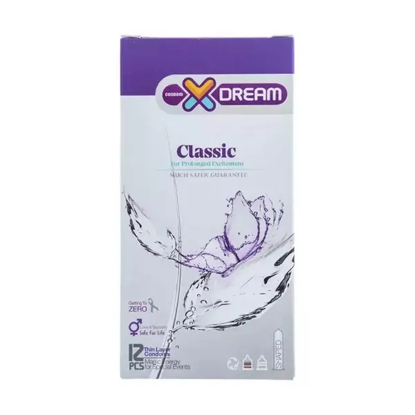 کاندوم  کلاسیک ایکس دریم Xdream Classic  بسته 12  عددی