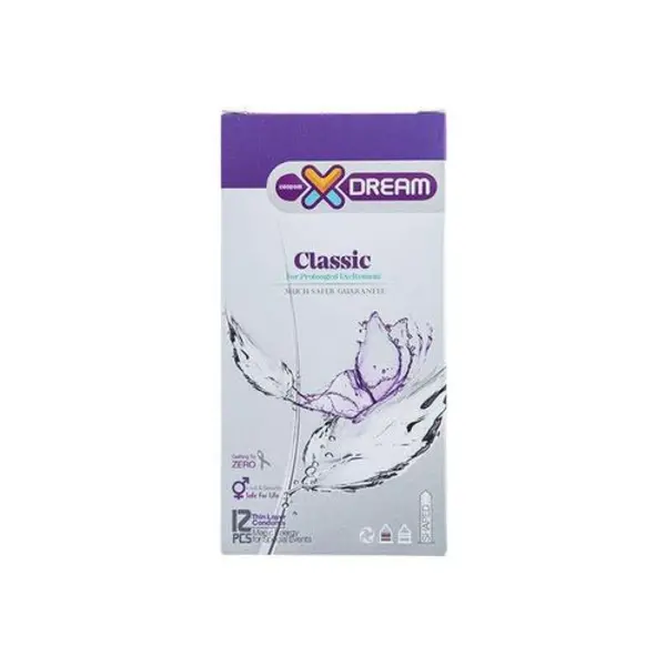 کاندوم  کلاسیک ایکس دریم Xdream Classic  بسته 12  عددی