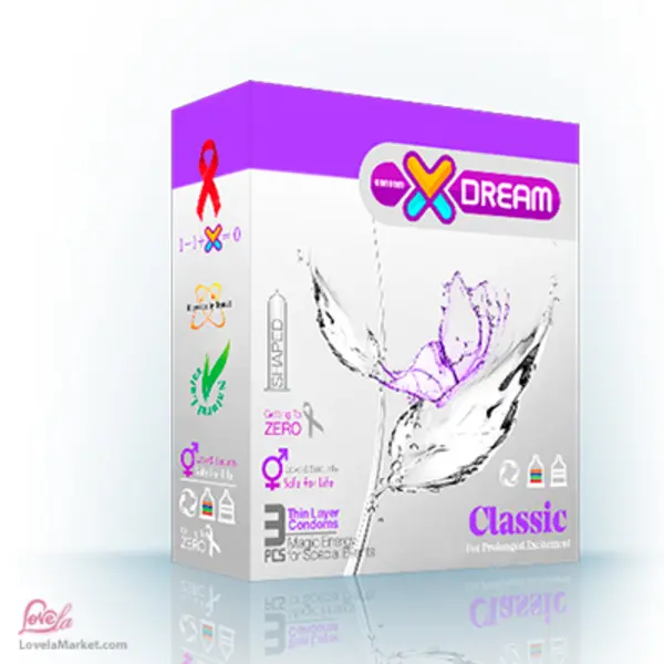 کاندوم  کلاسیک ایکس دریم Xdream Classic  بسته 3 عددی