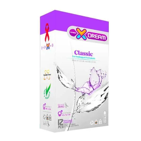 کاندوم  کلاسیک ایکس دریم Xdream Classic  بسته 12  عددی
