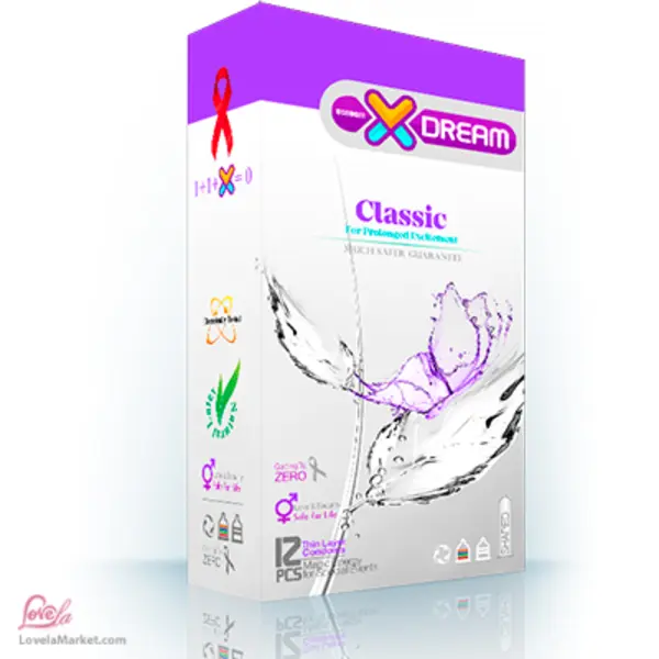کاندوم  کلاسیک ایکس دریم Xdream Classic  بسته 12  عددی