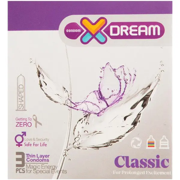 کاندوم  کلاسیک ایکس دریم Xdream Classic  بسته 3 عددی