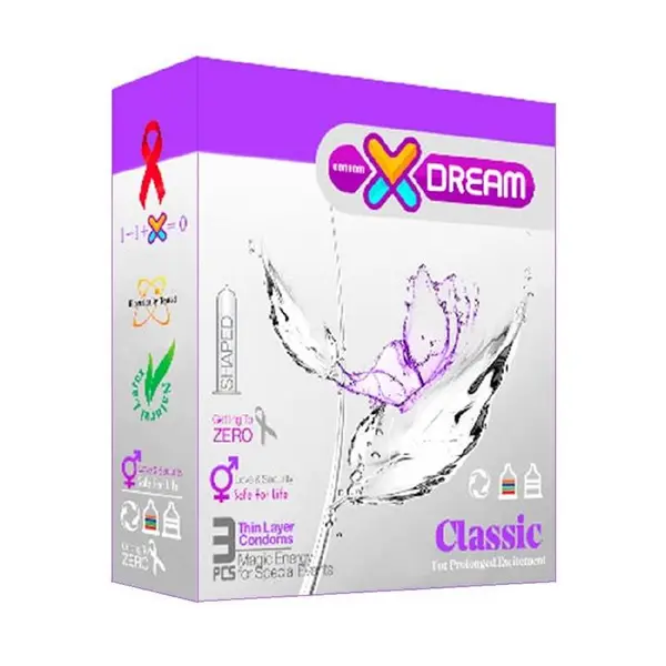 کاندوم  کلاسیک ایکس دریم Xdream Classic  بسته 3 عددی