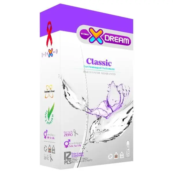 کاندوم  کلاسیک ایکس دریم Xdream Classic  بسته 12  عددی