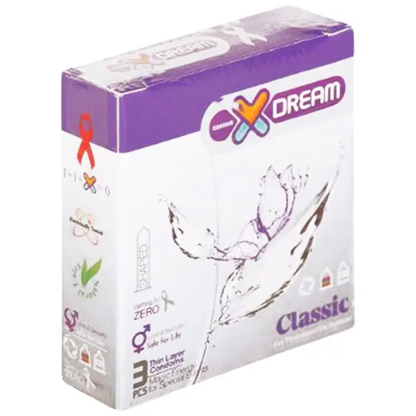 کاندوم  کلاسیک ایکس دریم Xdream Classic  بسته 3 عددی