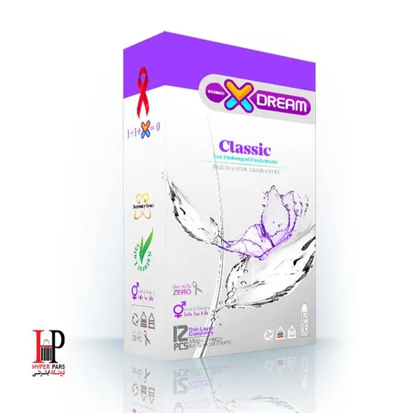 کاندوم  کلاسیک ایکس دریم Xdream Classic  بسته 12  عددی