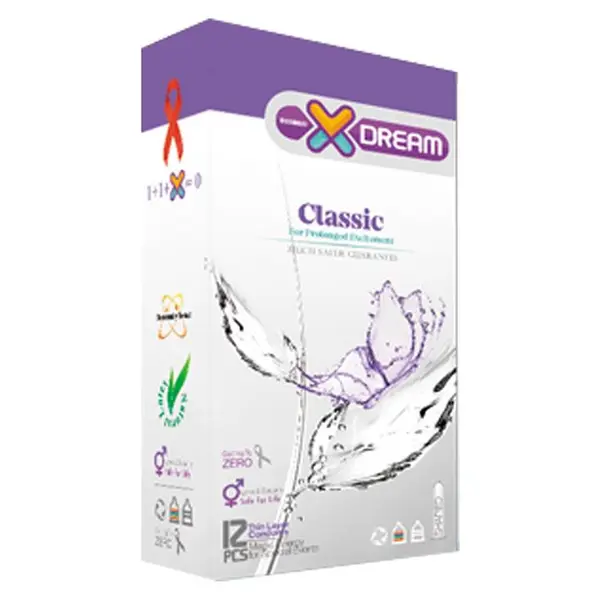 کاندوم  کلاسیک ایکس دریم Xdream Classic  بسته 12  عددی