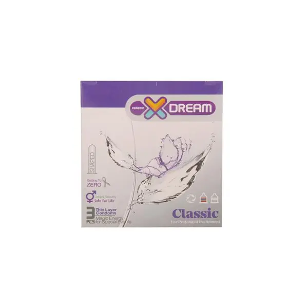 کاندوم  کلاسیک ایکس دریم Xdream Classic  بسته 3 عددی