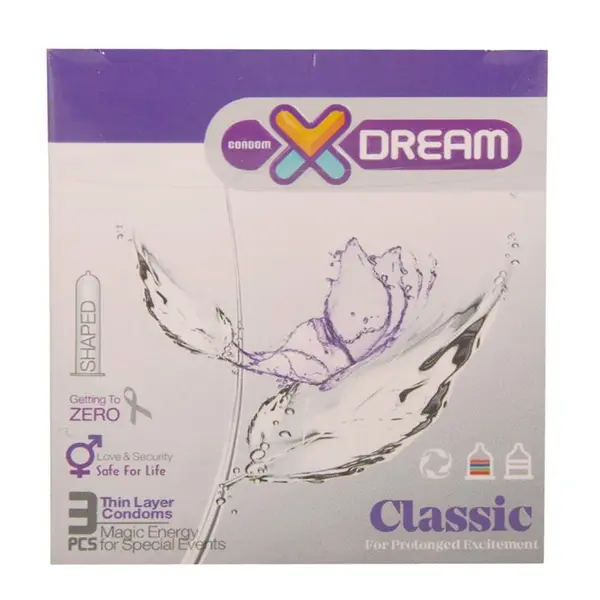 کاندوم  کلاسیک ایکس دریم Xdream Classic  بسته 3 عددی