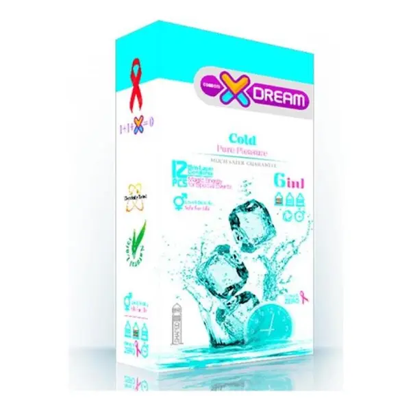 کاندوم ایکس دریم مدل سرد XDREAM COLD   بسته 12 عددی