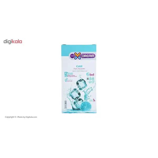 کاندوم ایکس دریم مدل سرد XDREAM COLD   بسته 12 عددی