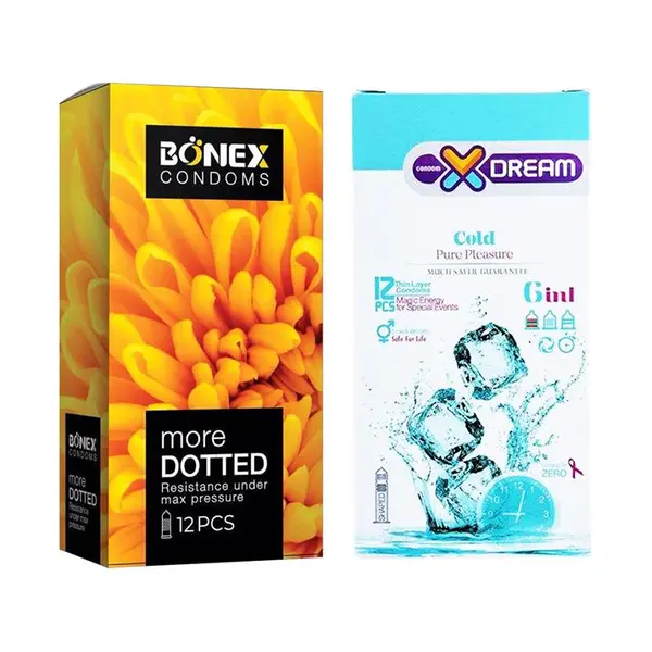 کاندوم ایکس دریم مدل سرد XDREAM COLD   بسته 12 عددی