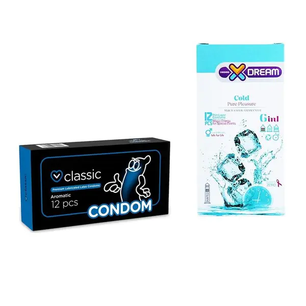 کاندوم ایکس دریم مدل سرد XDREAM COLD   بسته 12 عددی