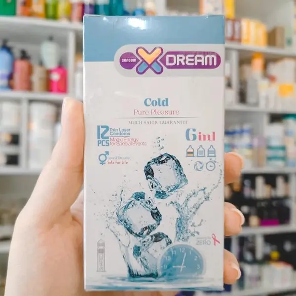 کاندوم ایکس دریم مدل سرد XDREAM COLD   بسته 12 عددی