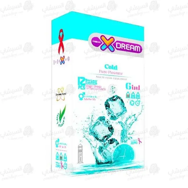 کاندوم ایکس دریم مدل سرد XDREAM COLD   بسته 12 عددی