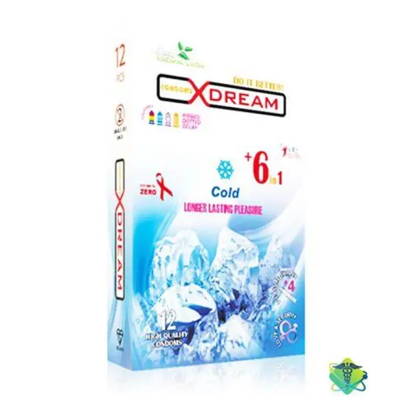 کاندوم ایکس دریم مدل سرد XDREAM COLD   بسته 12 عددی