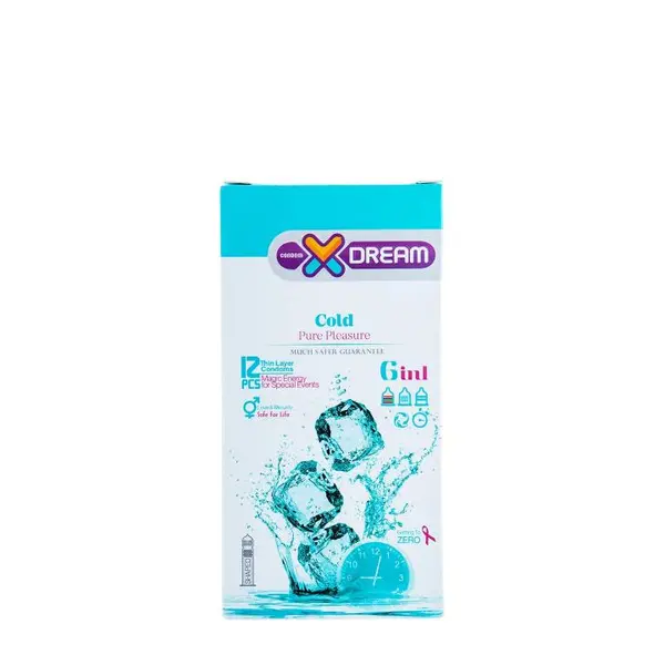 کاندوم ایکس دریم مدل سرد XDREAM COLD   بسته 12 عددی