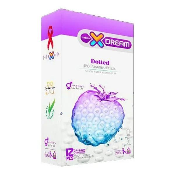 کاندوم خاردار ایکس دریم Xdream Dotted بسته  12 تایی - 2