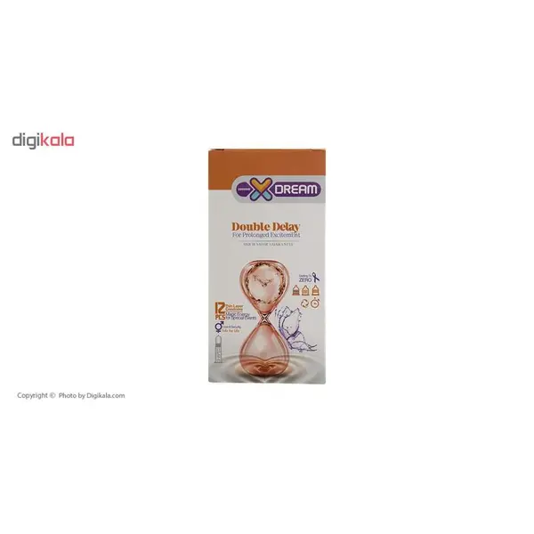 کاندوم ایکس دریم مدل تاخیری مضاعف XDREAM DOUBLE DELAY بسته 12 عددی