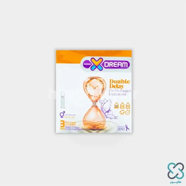 کاندوم ایکس دریم مدل تاخیری مضاعف XDREAM DOUBLE DELAY بسته 12 عددی