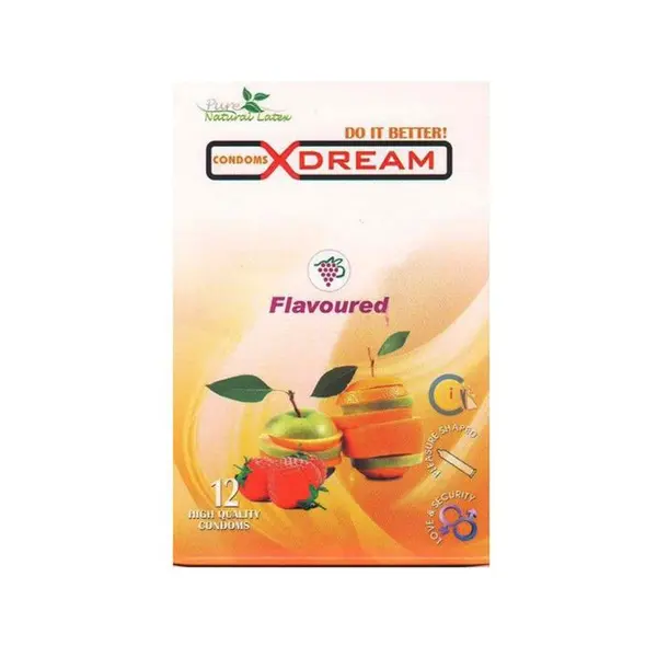 کاندوم ایکس دریم میوه ای Xdream Flavour Wave بسته 12 عددی