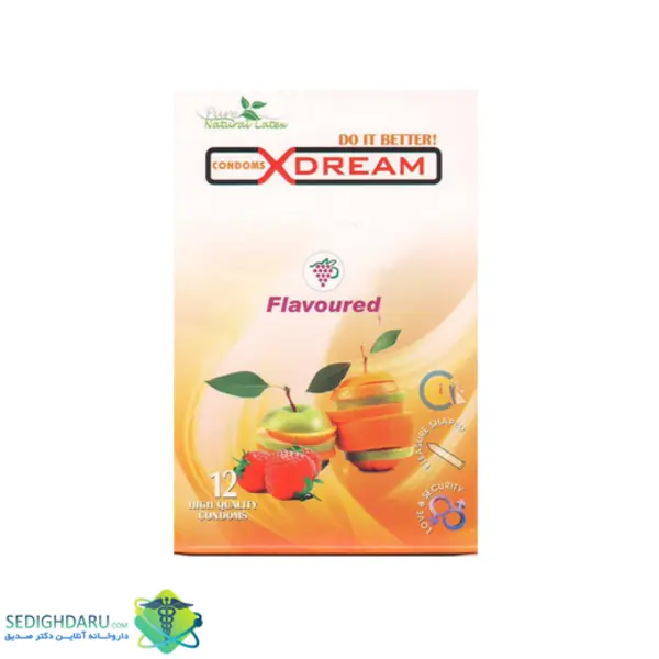 کاندوم ایکس دریم میوه ای Xdream Flavour Wave بسته 12 عددی
