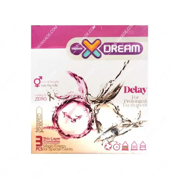 کاندوم ایکس دریم میوه ای Xdream Flavour Wave بسته 12 عددی
