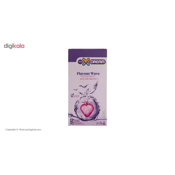 کاندوم ایکس دریم میوه ای Xdream Flavour Wave بسته 12 عددی