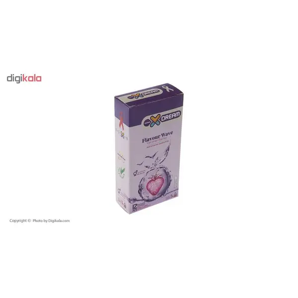 کاندوم ایکس دریم میوه ای Xdream Flavour Wave بسته 12 عددی
