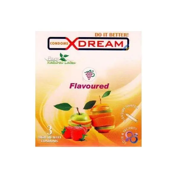 کاندوم ایکس دریم میوه ای Xdream Flavour Wave بسته 3 عددی