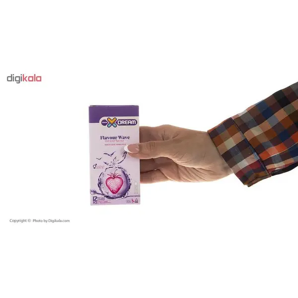 کاندوم ایکس دریم میوه ای Xdream Flavour Wave بسته 12 عددی