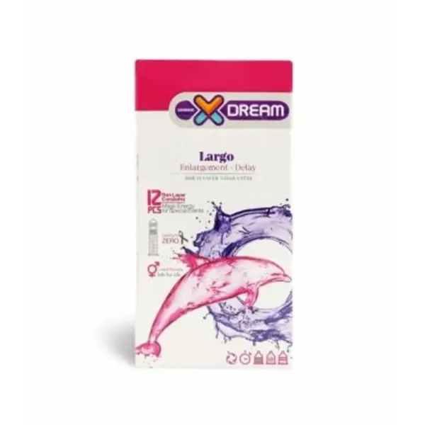 کاندوم ایکس دریم مدل لارگو XDREAM LARGO بسته 12 عددی