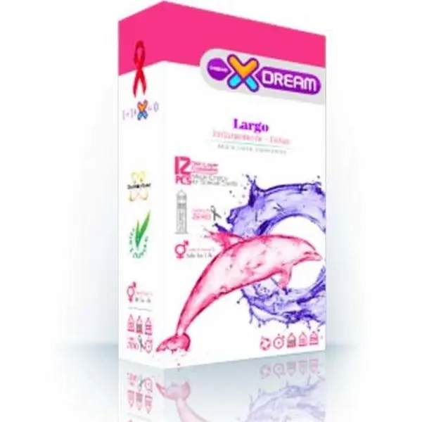 کاندوم ایکس دریم مدل لارگو XDREAM LARGO بسته 12 عددی