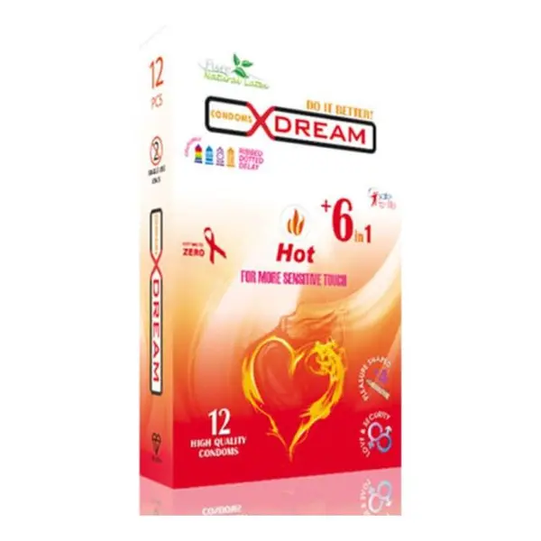 کاندوم ایکس دریم مدل لارگو XDREAM LARGO بسته 12 عددی
