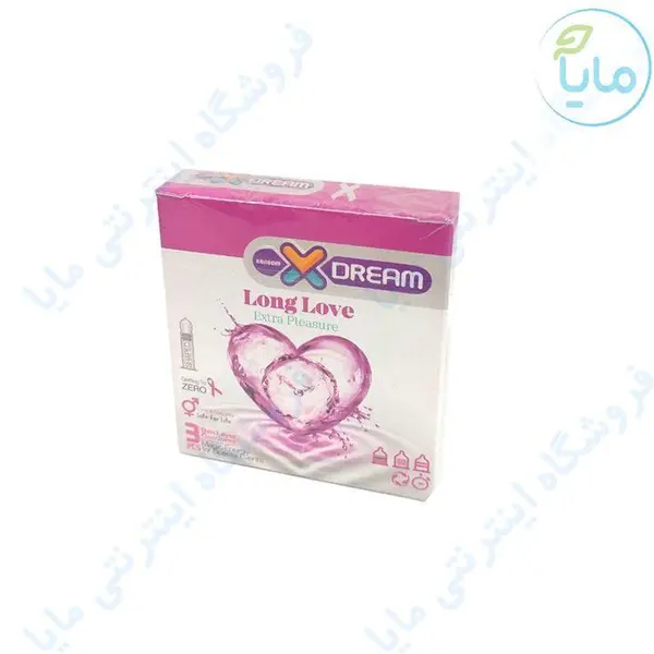 کاندوم لذت طولانی ایکس دریم  XDREAM LONG LOVE  بسته 3  عددی