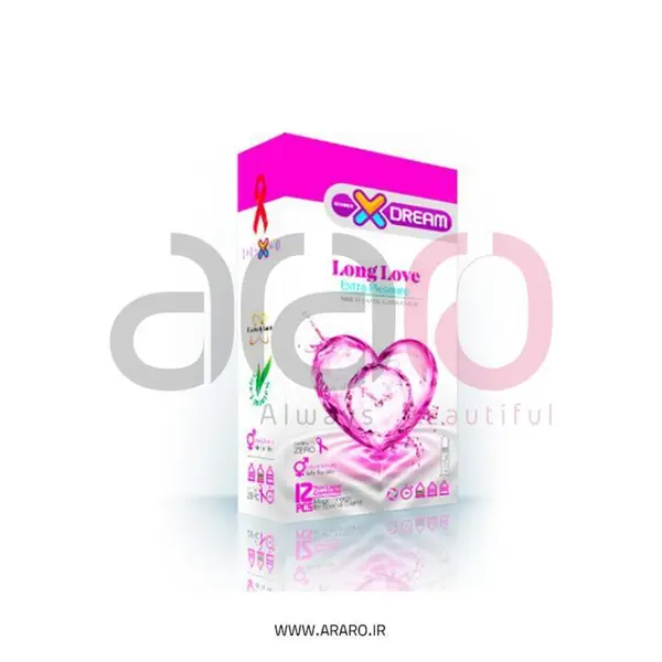 کاندوم لذت طولانی ایکس دریم  XDREAM LONG LOVE  بسته 12 عددی