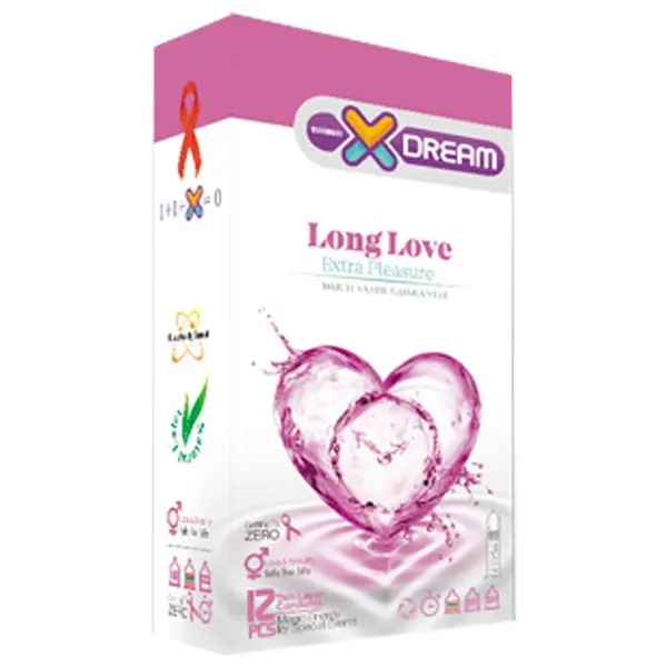کاندوم لذت طولانی ایکس دریم  XDREAM LONG LOVE  بسته 12 عددی