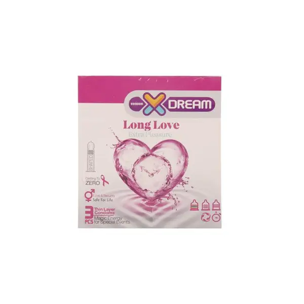 کاندوم لذت طولانی ایکس دریم  XDREAM LONG LOVE  بسته 3  عددی