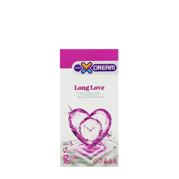 کاندوم لذت طولانی ایکس دریم  XDREAM LONG LOVE  بسته 12 عددی
