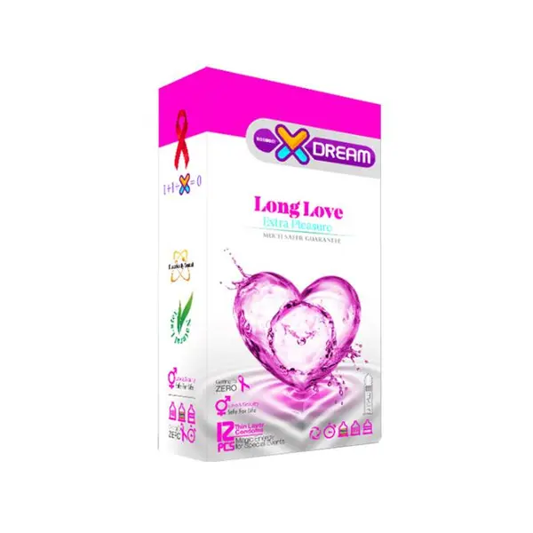 کاندوم لذت طولانی ایکس دریم  XDREAM LONG LOVE  بسته 12 عددی
