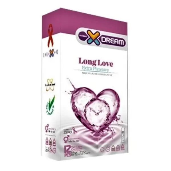 کاندوم لذت طولانی ایکس دریم  XDREAM LONG LOVE  بسته 12 عددی