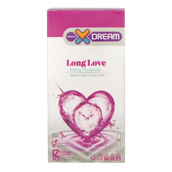 کاندوم لذت طولانی ایکس دریم  XDREAM LONG LOVE  بسته 12 عددی