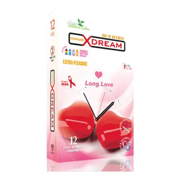 کاندوم لذت طولانی ایکس دریم  XDREAM LONG LOVE  بسته 12 عددی