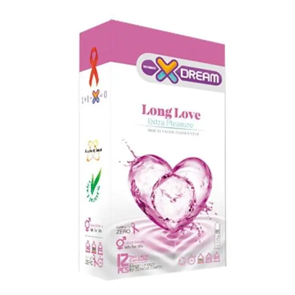 کاندوم لذت طولانی ایکس دریم  XDREAM LONG LOVE  بسته 12 عددی